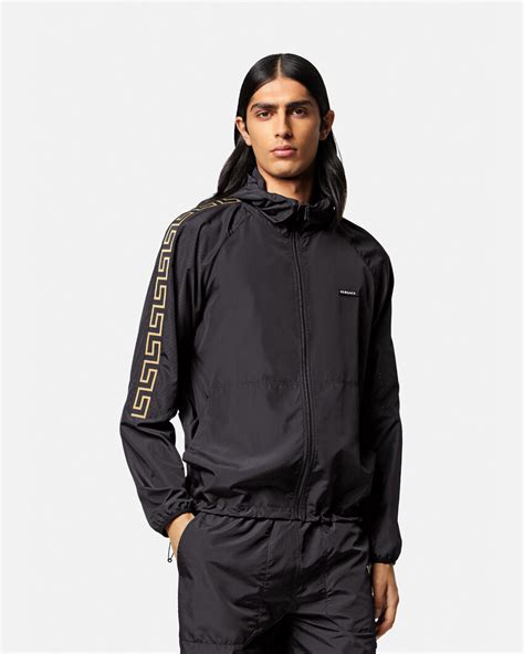 Versace Greca Nylon Gym Track Jacket for Men 